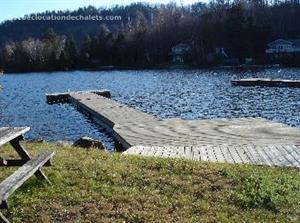 chalet � louer bord de l'eau  Laurentides