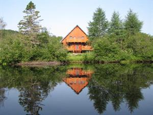 chalet � louer bord de l'eau  Laurentides