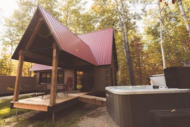 chalet � louer bord de l'eau  Mauricie