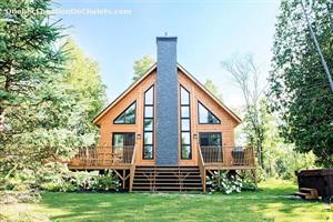 chalet � louer bord de l'eau  Laurentides