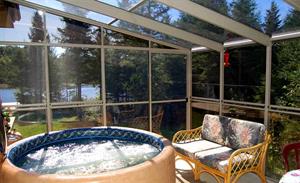 chalet � louer bord de l'eau Sainte-Agathe-des-Monts Laurentides