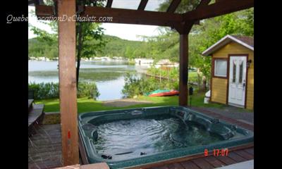 Location de chalet, Chalet direct bord de leau (TOURNESOL)