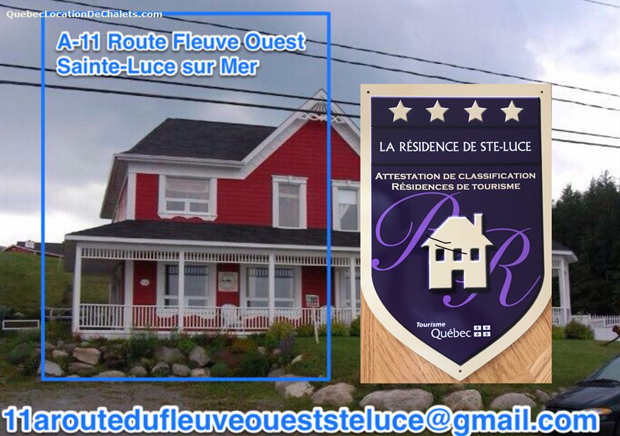 Chalet à louer Bas SaintLaurent, SainteLucesurmer