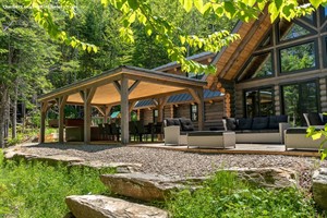 chalets en bois rond Mandeville, Lanaudière