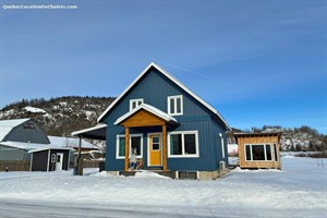 chalets bord de l'eau riverains Rivière-à-Pierre, Québec