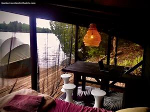 waterfront cottage rentals Gore, Laurentides