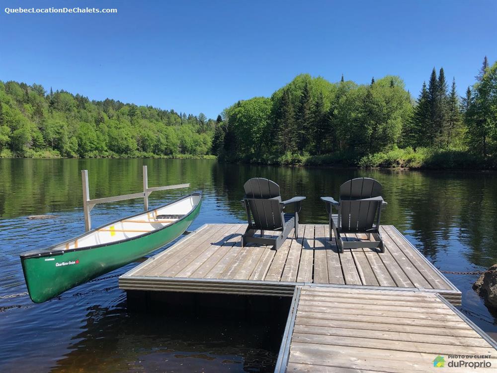 Chalet à louer Mauricie, LacauxSables Chalet Le Bon Vingt Bord de