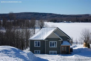 chalets bord de l'eau riverains Trois Lacs, Estrie/Cantons-de-l'est