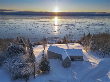chalets à louer bord de l'eau Saint-Irénée, Charlevoix
