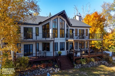 chalets avec plage privée Mandeville, Lanaudière
