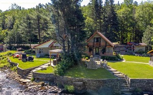 chalets à louer bord de l'eau Mandeville, Lanaudière