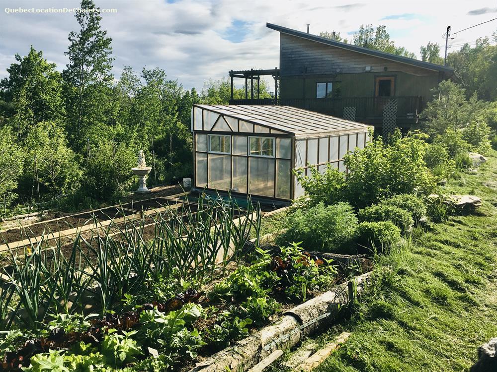 Chalet à louer Québec, Portneuf Studio écologique des jardins de Maïa