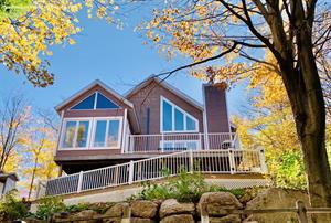 chalets à louer bord de l'eau Saint-Sauveur, Laurentides