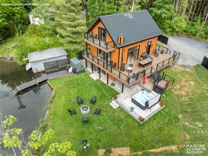 chalets à louer bord de l'eau St-Benoit-Labre, Chaudière Appalaches