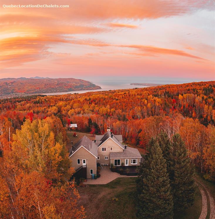 Chalet à louer Charlevoix, Saintebrigittedelaval LEBELVEDERE