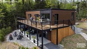 chalets ski-in/ski-out au pied des pentes  Adstock, Chaudière Appalaches