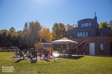 chalets avec plage privée Kiamika, Laurentides