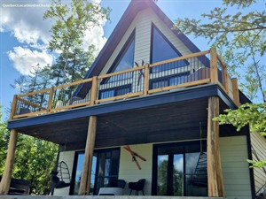 Cottage rental | New A-FRAME Chalet in Mauricie & SPA * Fireplace