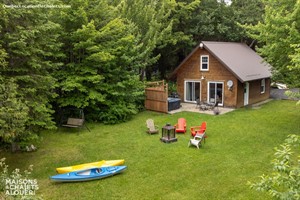 chalets bord de l'eau riverains Sainte-Cécile-de-Whitton, Estrie/Cantons-de-l'est
