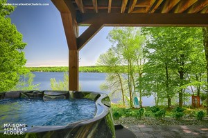 chalets à louer bord de l'eau Saint-Romain, Estrie/Cantons-de-l'est