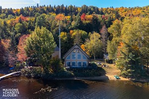 chalets avec plage privée Mandeville, Lanaudière