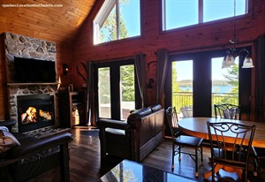 chalets avec plage privée Entrelacs, Lanaudière