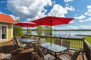 chalets à louer bord de l'eau Beaulac-Garthby, Chaudière Appalaches