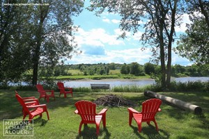 chalets à louer bord de l'eau St-Félix-de-Kingsey, Centre du Québec
